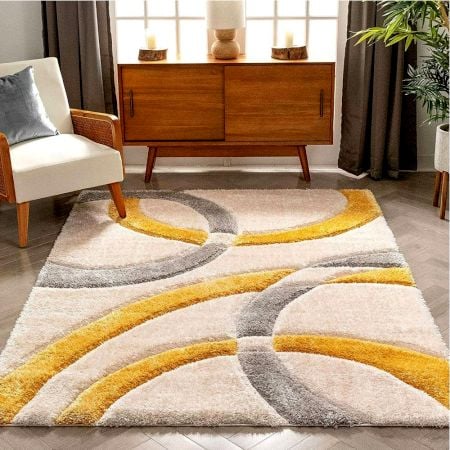 Modern Geometric Living Rug